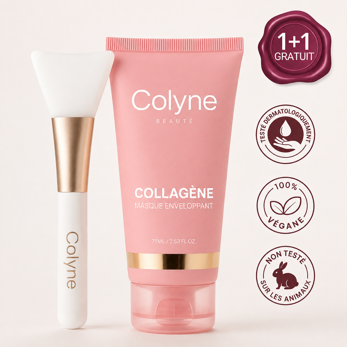 Masque au bio-collagène + pinceau