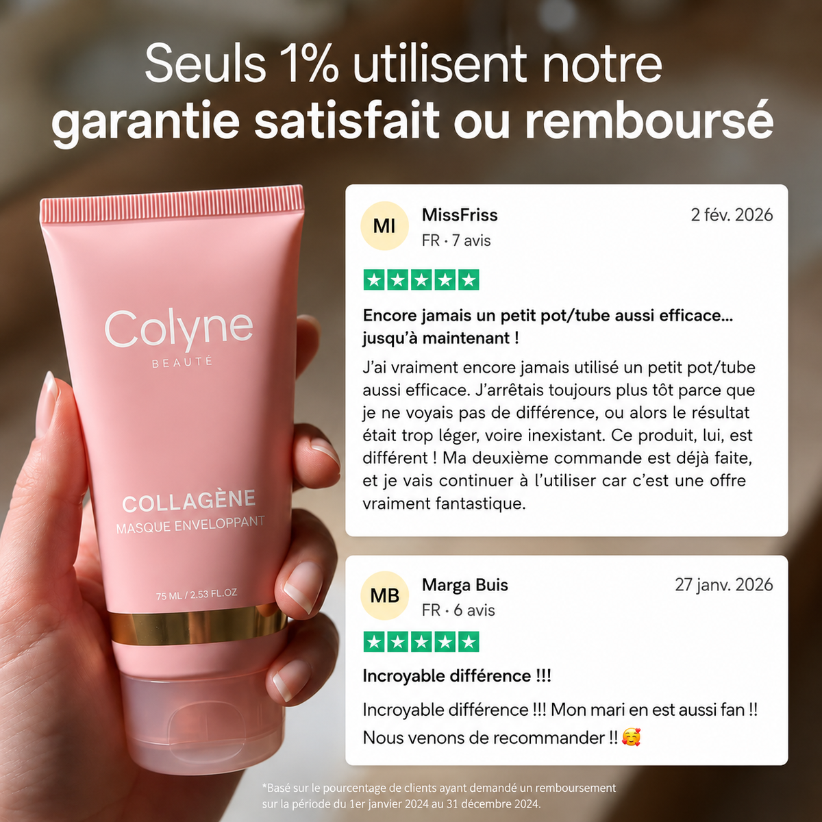 Masque au bio-collagène + pinceau